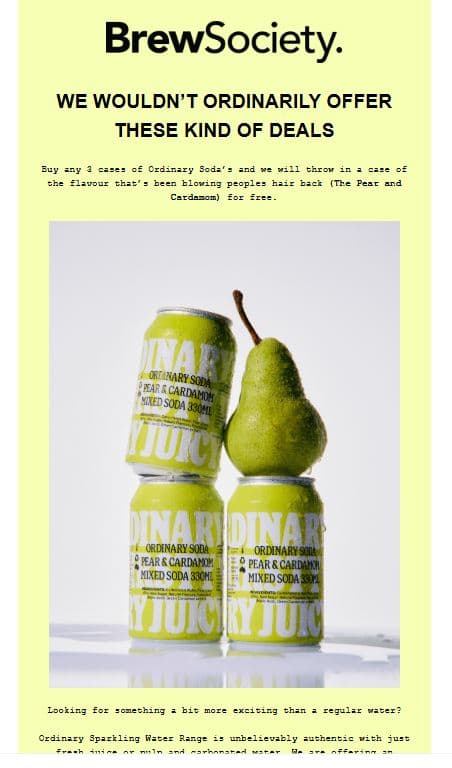 Ordinary Soda — Offer